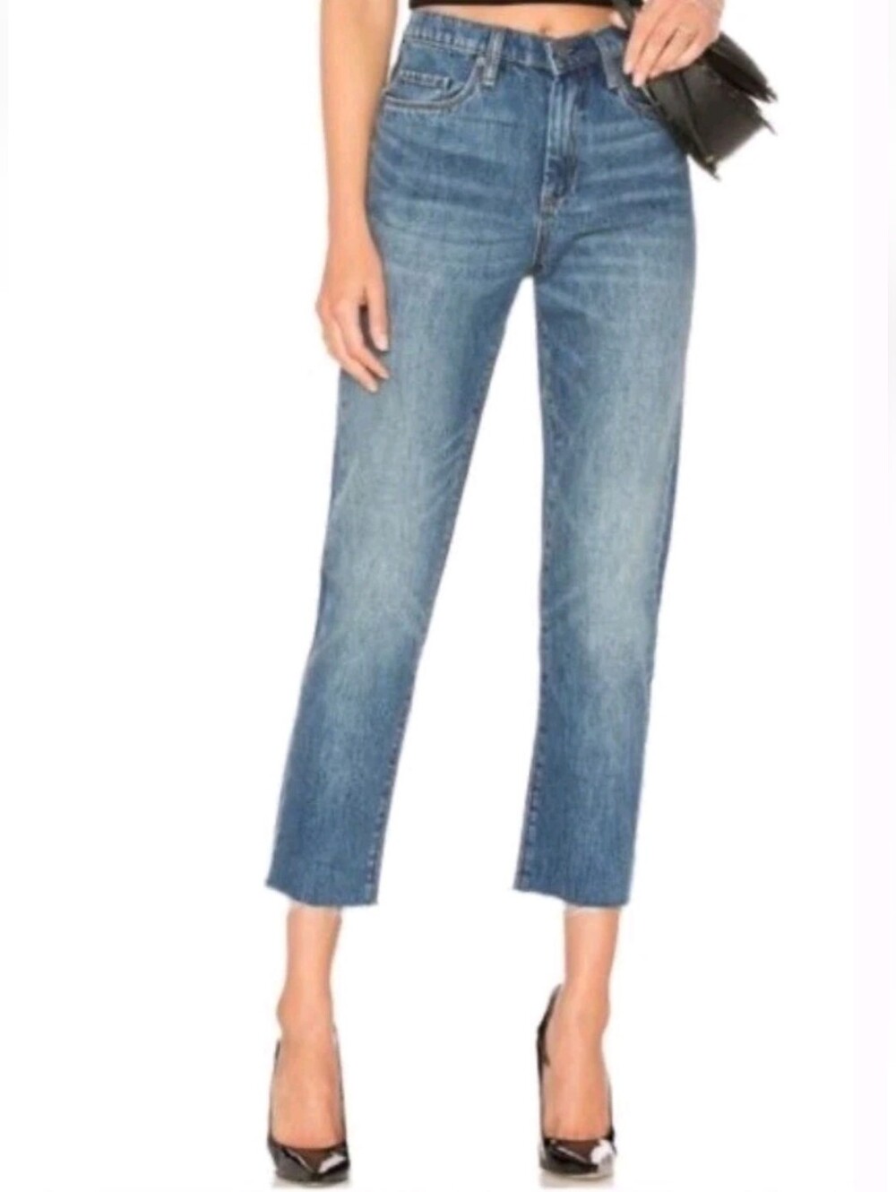 BLANK NYC | Madison Crop Raw Hem Jeans